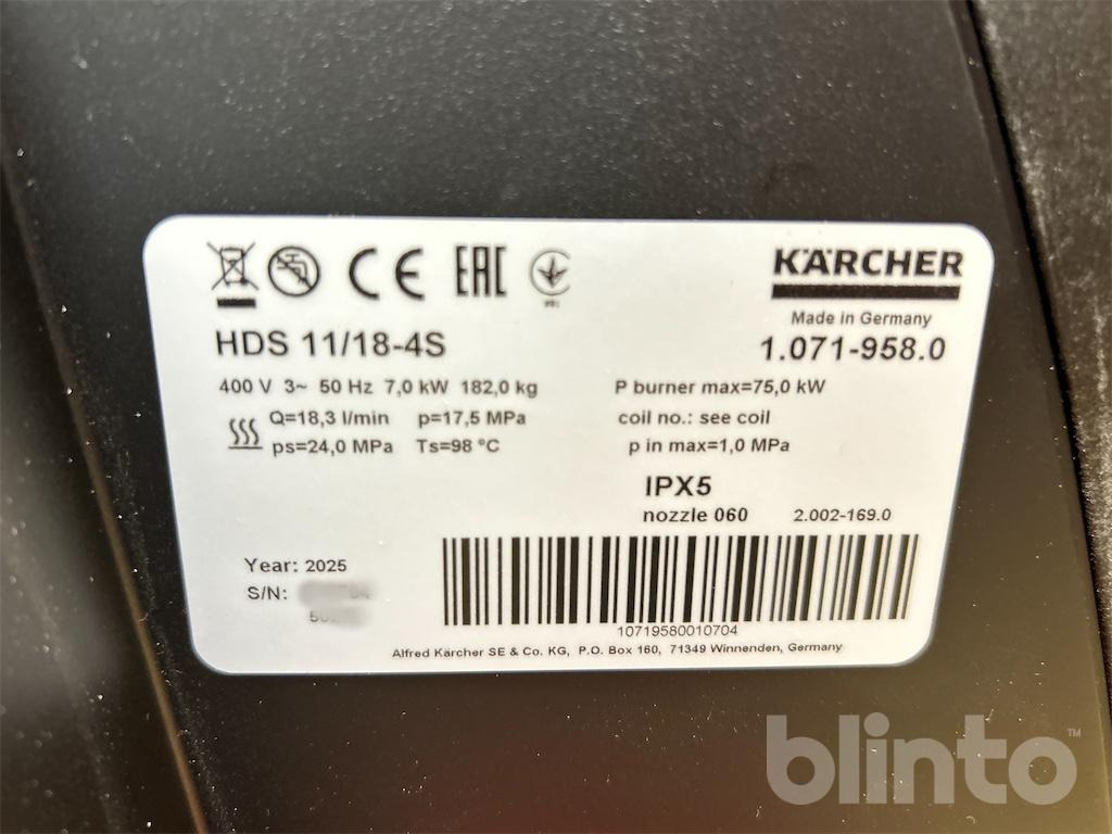 Kärcher HDS11/18-4S (2025) - Nettoyeur haute pression: photos 5 Kärcher HDS11/18-4S (2025) - Nettoyeur haute pression: photos 5
