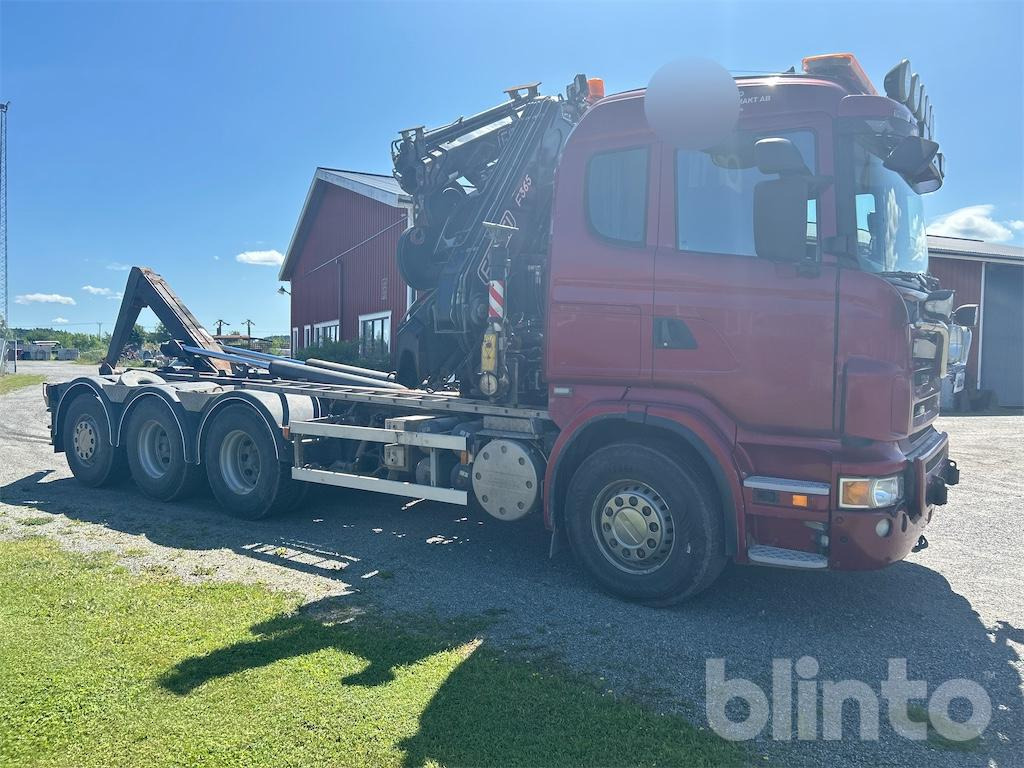 Scania R480L 8X4 - Camion ampliroll, Camion grue: photos 4 Scania R480L 8X4 - Camion ampliroll, Camion grue: photos 4