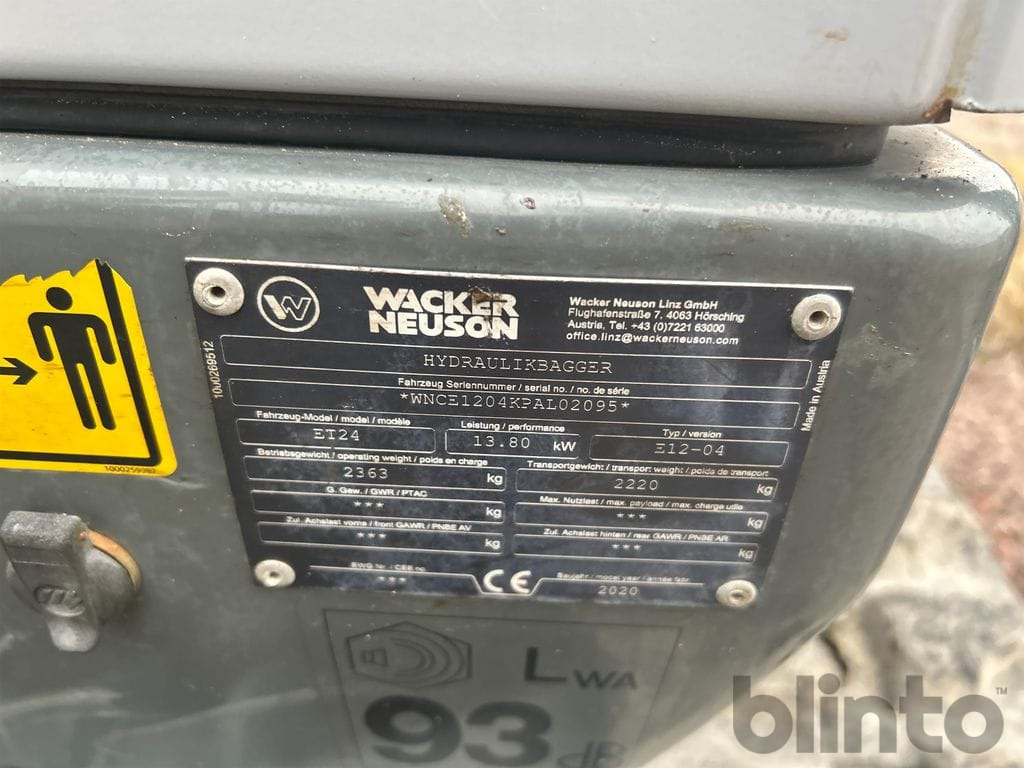 Pelle sur chenille Wacker Neuson ET24: photos 11