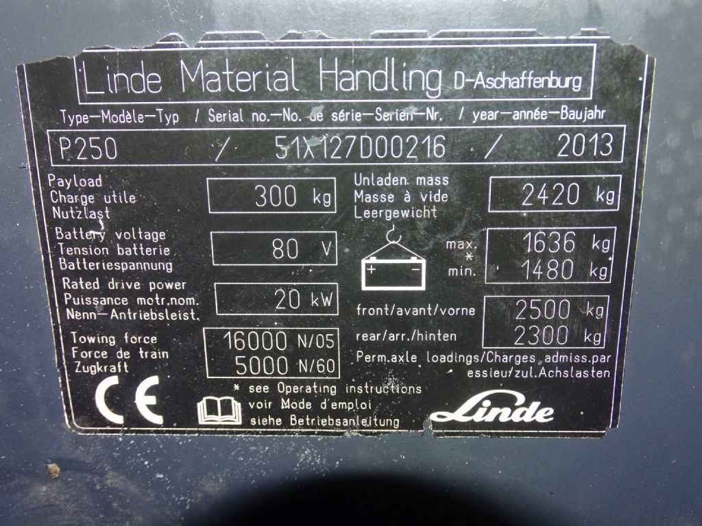Linde P250 - Chariot tracteur: photos 5 Linde P250 - Chariot tracteur: photos 5