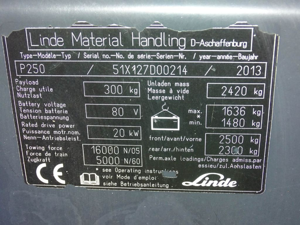 Linde P250 - Chariot tracteur: photos 5 Linde P250 - Chariot tracteur: photos 5