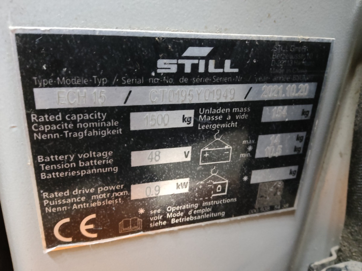 Still ECH15/LIION - Transpalette: photos 4 Still ECH15/LIION - Transpalette: photos 4