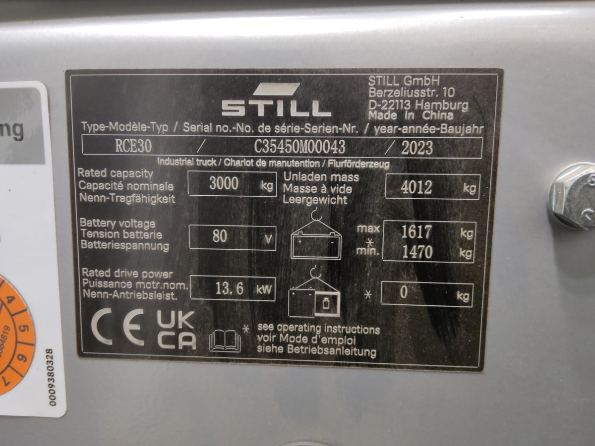 Still RCE30 - Chariot élévateur électrique: photos 5 Still RCE30 - Chariot élévateur électrique: photos 5