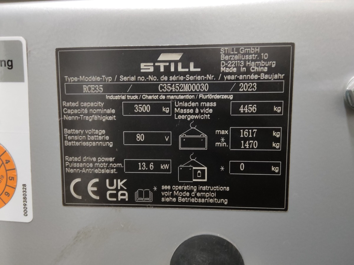 Still RCE35 - Chariot élévateur électrique: photos 5 Still RCE35 - Chariot élévateur électrique: photos 5