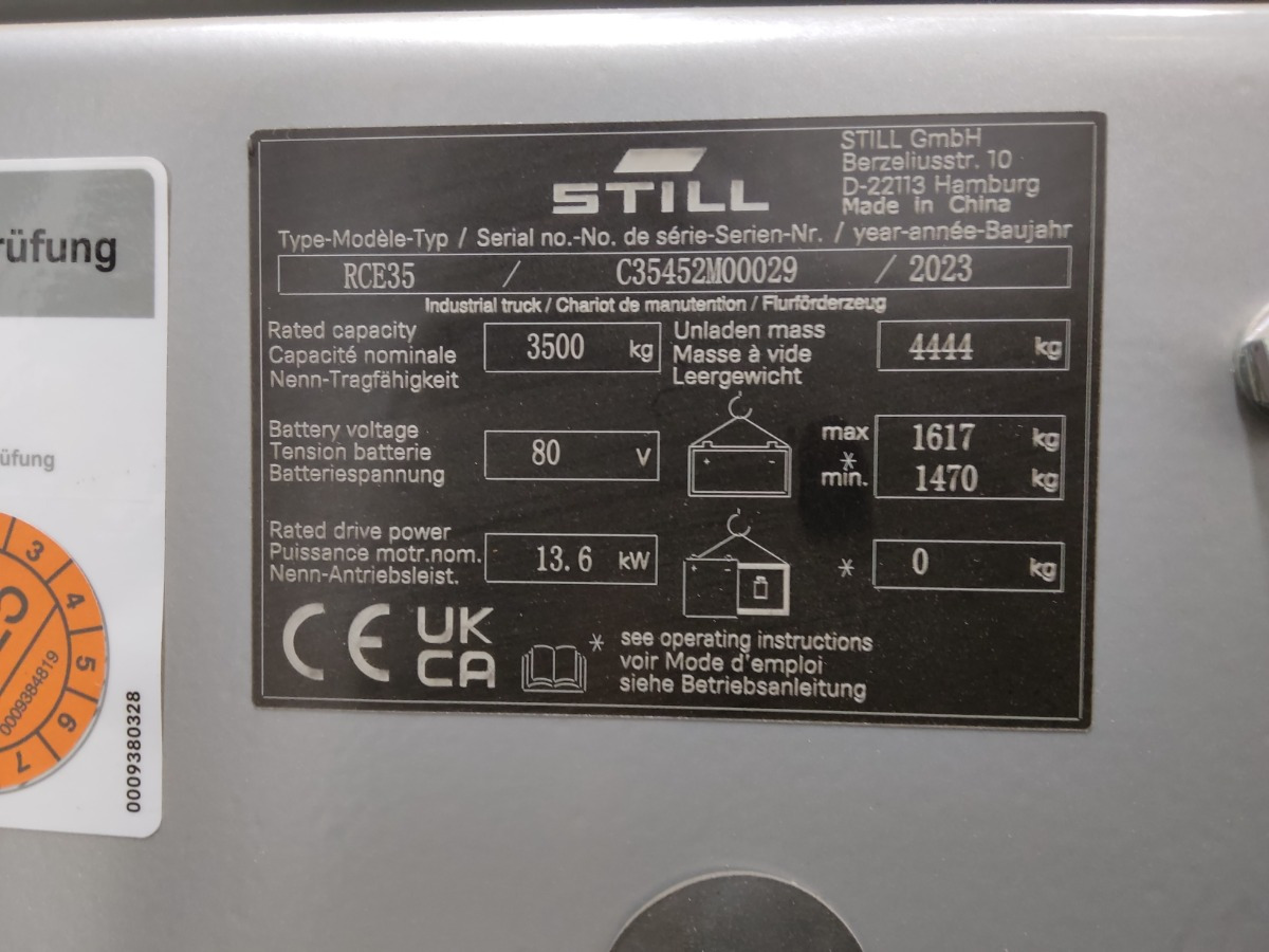 Still RCE35 - Chariot élévateur électrique: photos 5 Still RCE35 - Chariot élévateur électrique: photos 5