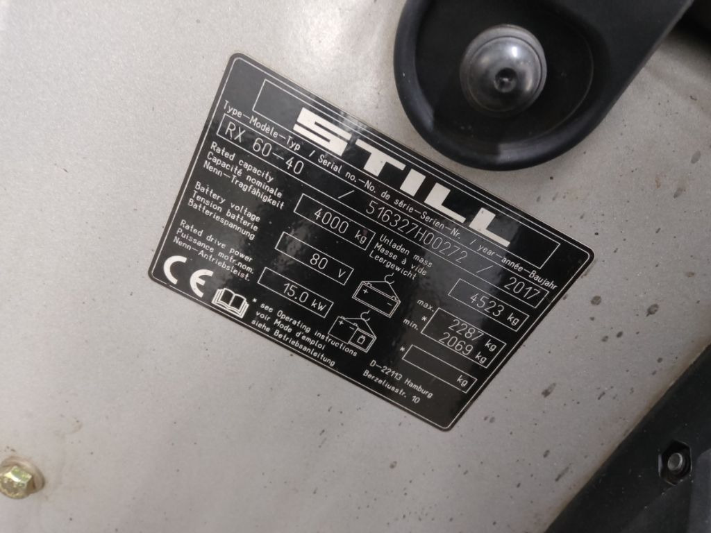 Still RX60-40 - Chariot élévateur électrique: photos 5 Still RX60-40 - Chariot élévateur électrique: photos 5