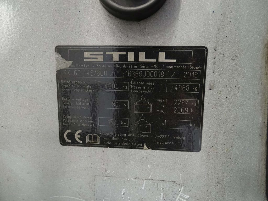 Chariot élévateur électrique Still RX60-45/600: photos 7 Chariot élévateur électrique Still RX60-45/600: photos 7
