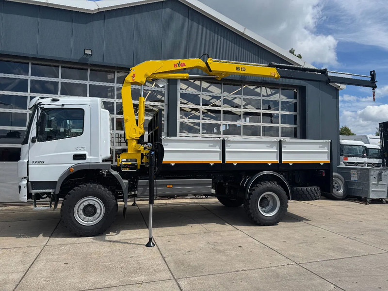 Mercedes-Benz Atego Atego 1725 4x4 Flatbed with Hyva HB120 Crane - Camion grue: photos 1 Mercedes-Benz Atego Atego 1725 4x4 Flatbed with Hyva HB120 Crane - Camion grue: photos 1
