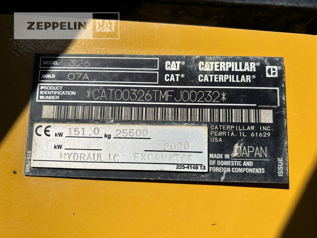Cat 326-07A - Pelle sur chenille: photos 5 Cat 326-07A - Pelle sur chenille: photos 5