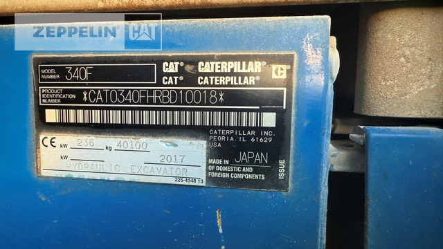 Cat 340F - Pelle sur chenille: photos 5 Cat 340F - Pelle sur chenille: photos 5