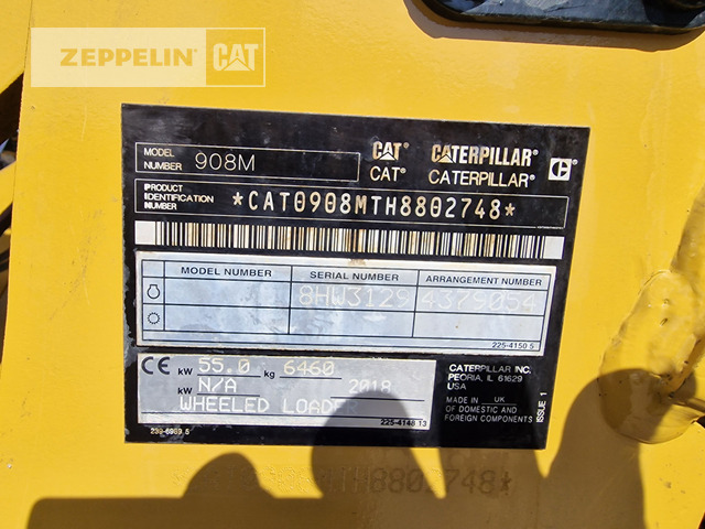 Cat 908M - Chargeuse sur pneus: photos 2 Cat 908M - Chargeuse sur pneus: photos 2