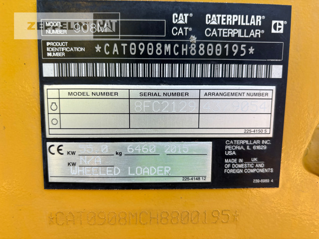 Cat 908M - Chargeuse sur pneus: photos 2 Cat 908M - Chargeuse sur pneus: photos 2