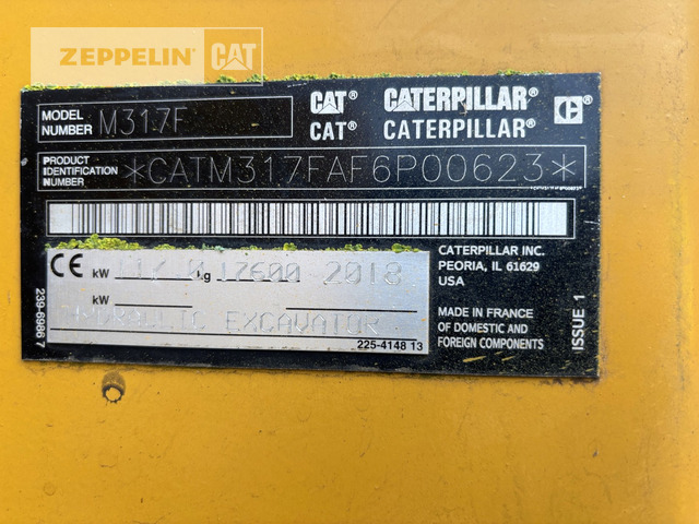 Cat M317F - Pelle sur pneus: photos 2 Cat M317F - Pelle sur pneus: photos 2