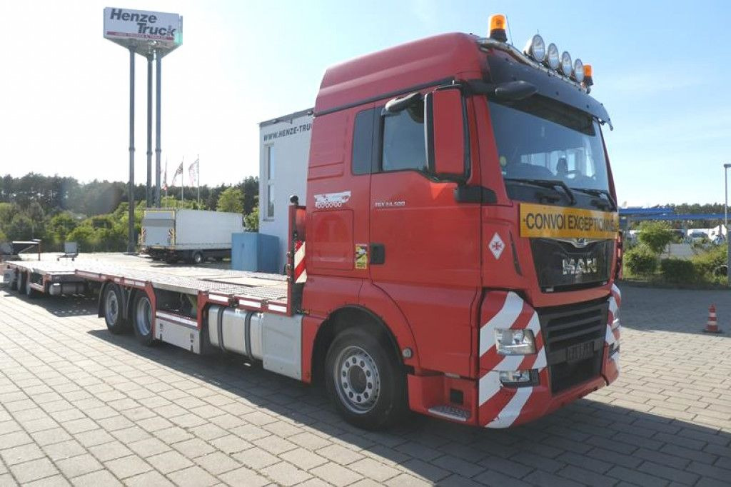 MAN TG-X 24.500 6x2-4 LL-U Pritsche Maschinentranspo - Camion porte-voitures: photos 3 MAN TG-X 24.500 6x2-4 LL-U Pritsche Maschinentranspo - Camion porte-voitures: photos 3
