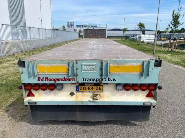 Floor robuuste vlakke oplegger ,uitschuifbaar, ,stuurassen, 20 mtr met stalen bodem/frame. kranenprofiel. - Semi-remorque plateau: photos 5 Floor robuuste vlakke oplegger ,uitschuifbaar, ,stuurassen, 20 mtr met stalen bodem/frame. kranenprofiel. - Semi-remorque plateau: photos 5