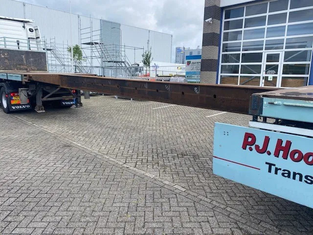 Floor robuuste vlakke oplegger ,uitschuifbaar, ,stuurassen, 20 mtr met stalen bodem/frame. kranenprofiel. - Semi-remorque plateau: photos 2 Floor robuuste vlakke oplegger ,uitschuifbaar, ,stuurassen, 20 mtr met stalen bodem/frame. kranenprofiel. - Semi-remorque plateau: photos 2
