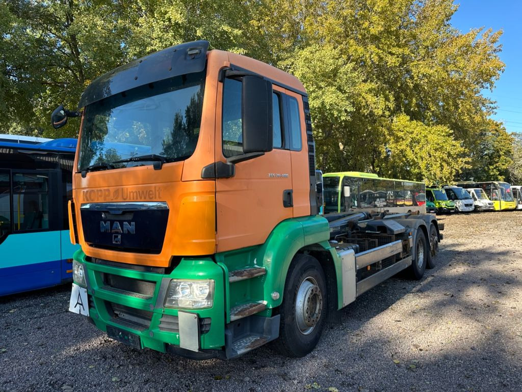 MAN TGS 26.400 6X2-2 BL Meille RK 20.70 Absetzkipper - Camion multibenne: photos 1 MAN TGS 26.400 6X2-2 BL Meille RK 20.70 Absetzkipper - Camion multibenne: photos 1